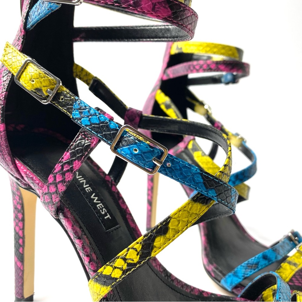 Nine West Multicolor Strappy Heels